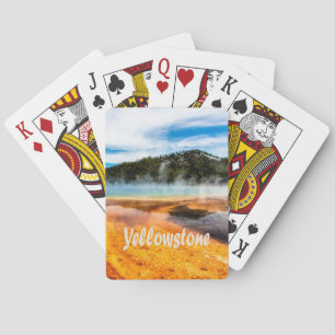 Yellowstone National Park Mountains Nature Animals Playing Cards