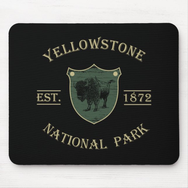 Yellowstone national park mouse pad (Front)