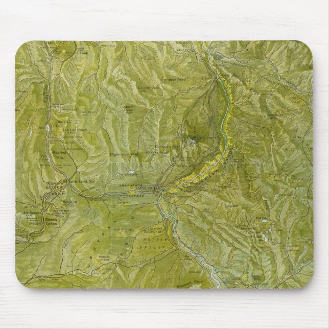 Yellowstone National Park Mouse Pad (Front)