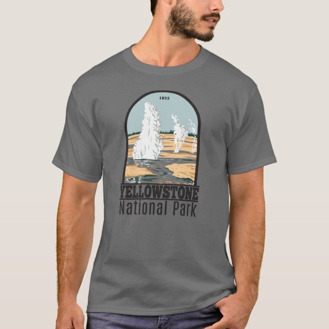Yellowstone National Park Norris Geyser Basin T-Shirt (Front)