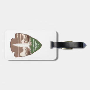 Yellowstone National Park Old Faithful Arrowhead Luggage Tag