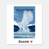 Yellowstone National Park Old Faithful Vintage (Sheet)