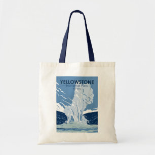 Yellowstone National Park Old Faithful Vintage  Tote Bag
