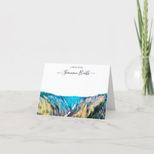 Yellowstone National Park Personalised Note Card
