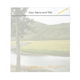 Yellowstone national park photography notepad