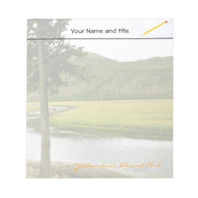 Yellowstone national park photography notepad (Front)