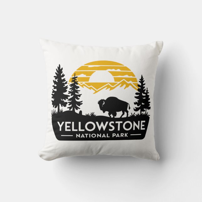 Yellowstone National Park pillow (Front)