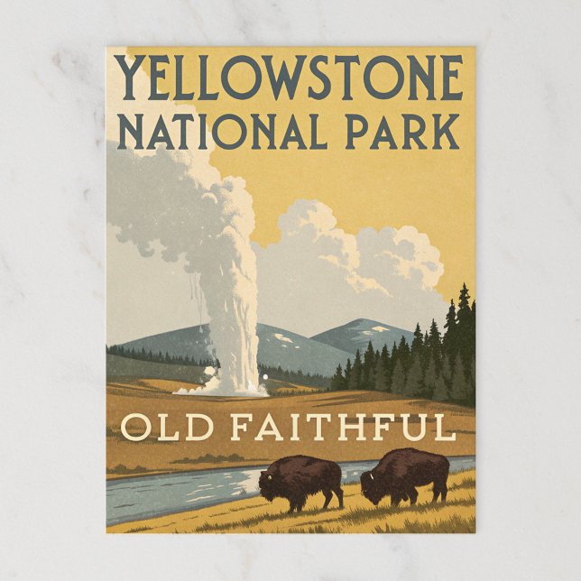 Yellowstone National Park Postcard (Creator Uploaded)