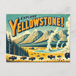 Yellowstone National Park Postcard