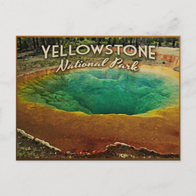 Yellowstone National Park Postcard (Front)