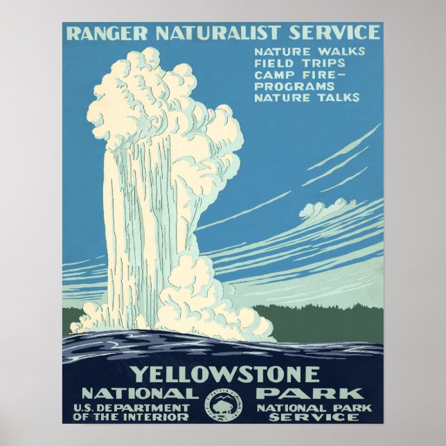 Yellowstone National Park Poster (Front)