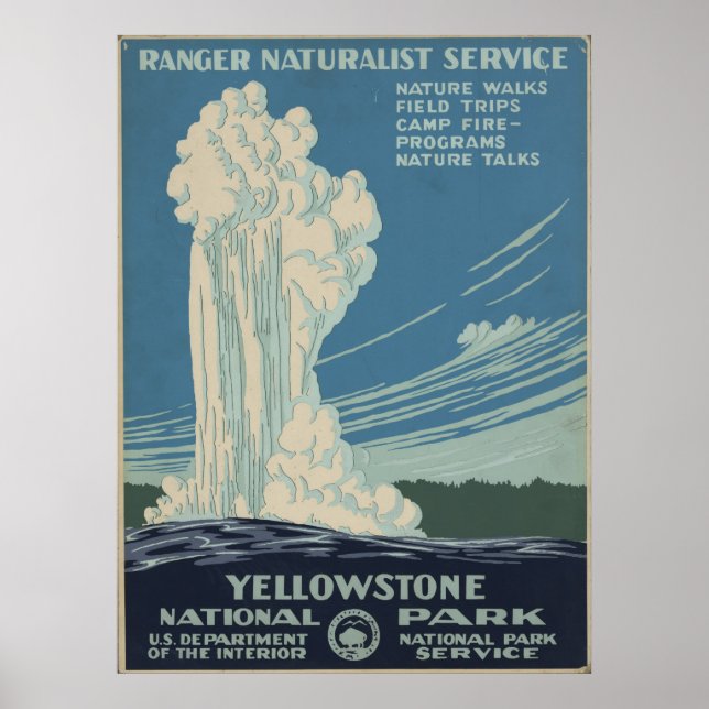 Yellowstone National Park Poster (Front)