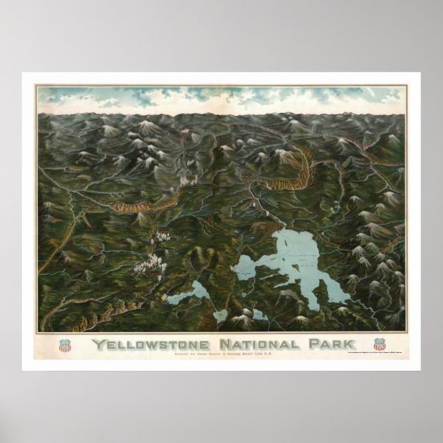 Yellowstone National Park Poster 1902 (Front)