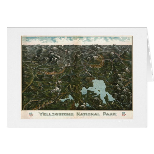 Yellowstone National Park Poster 1902 (Front Horizontal)