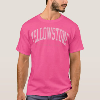 Yellowstone National Park Preppy Throwback Womens T-Shirt