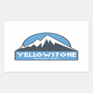 Yellowstone National Park Rectangular Sticker