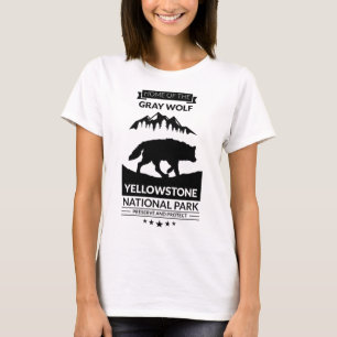 Yellowstone National Park Save Endangered Grey Wol T-Shirt
