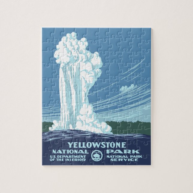 Yellowstone National Park Souvenir Jigsaw Puzzle (Vertical)