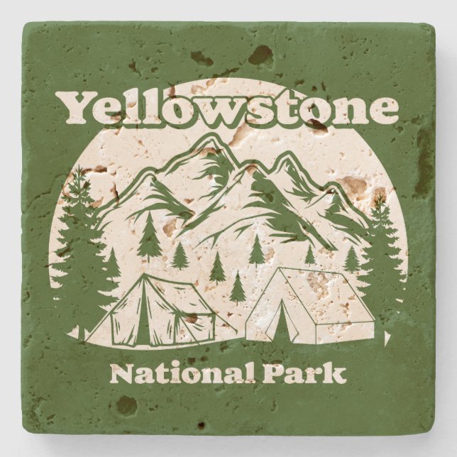 Yellowstone National Park Stone Coaster (Front)