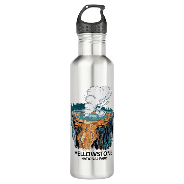 Yellowstone National Park supervolcano 710 Ml Water Bottle (Front)