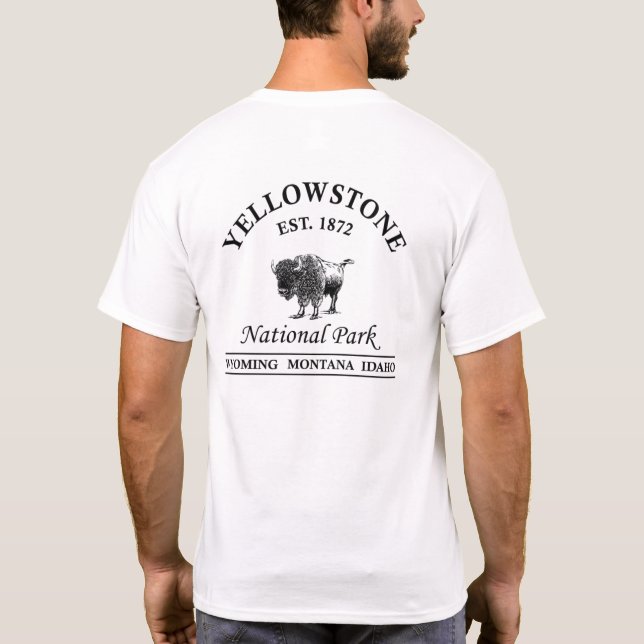 Yellowstone national park T-Shirt (Back)