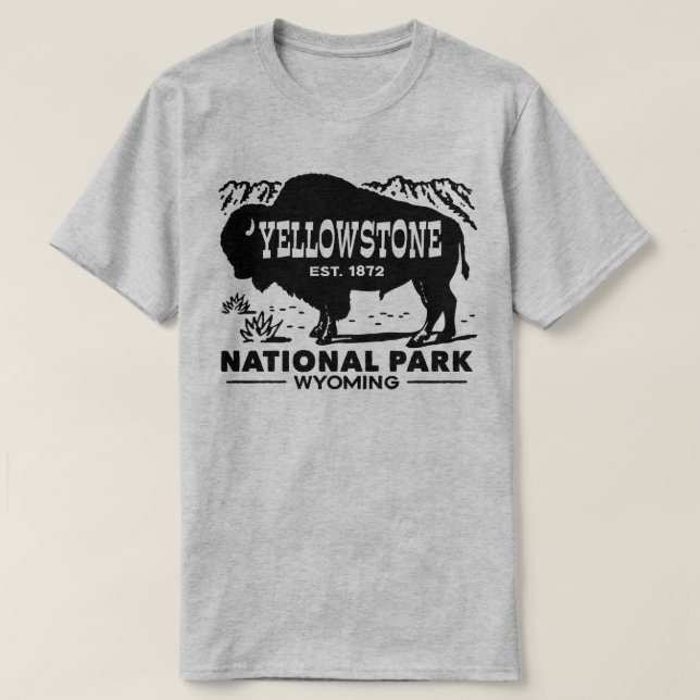Yellowstone National Park T-Shirt (Design Front)
