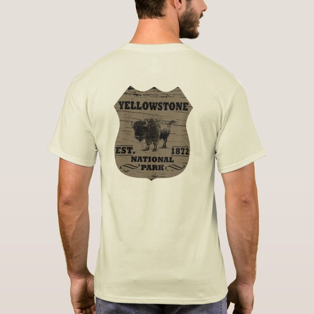 Yellowstone national park T-Shirt (Back)