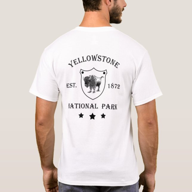 Yellowstone national park T-Shirt (Back)