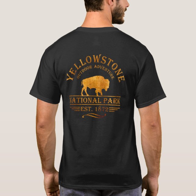 Yellowstone national park T-Shirt (Back)