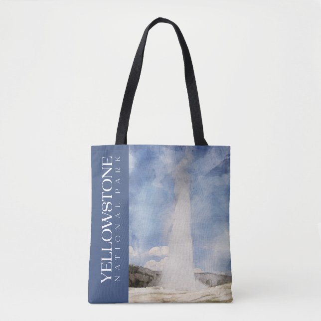 Yellowstone National Park Tote, Old Faithful Bag (Front)
