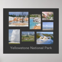 Yellowstone National Park Travel Poster