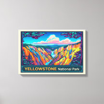 Yellowstone National Park Travel Poster