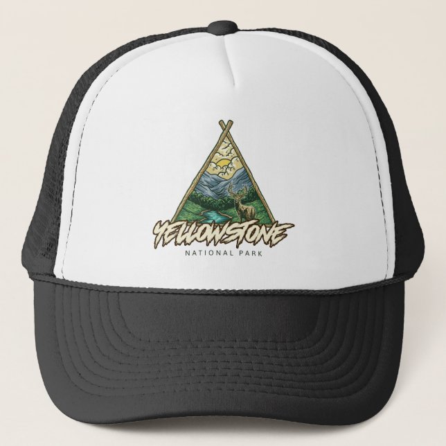 Yellowstone National Park Trucker Hat (Front)