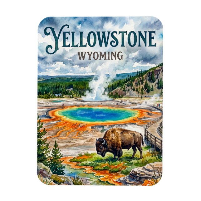 Yellowstone National Park USA Magnet (Vertical)