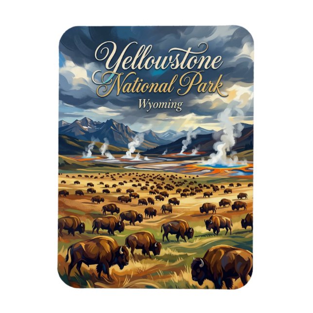 Yellowstone National Park USA Magnet (Vertical)