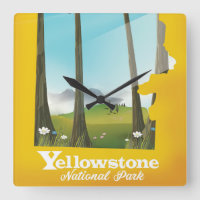 Yellowstone National Park vacation poster.