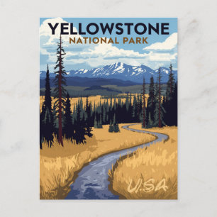 Yellowstone National Park Vintage Postcard