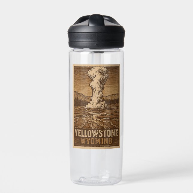 Yellowstone National Park Water Bottle (Front)