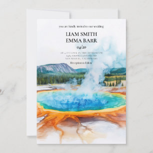 YELLOWSTONE NATIONAL PARK Wedding Invitation