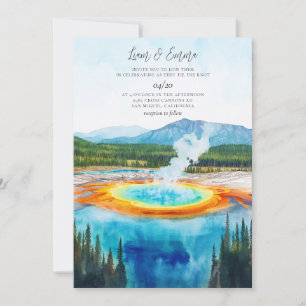 YELLOWSTONE NATIONAL PARK Wedding Invitation