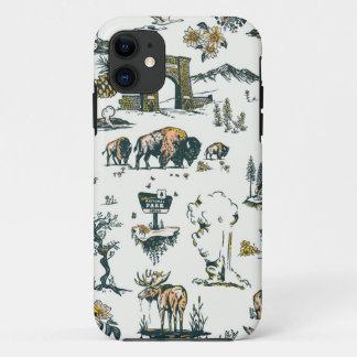Yellowstone National Park Wildlife Pattern Case-Mate iPhone Case