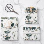 Yellowstone National Park Wildlife Pattern Wrapping Paper Sheet<br><div class="desc">Design by The Whiskey Ginger.</div>