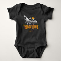 Yellowstone National Park Wolf Mountains Vintage 