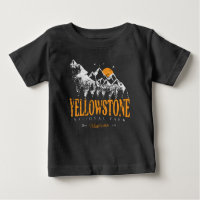 Yellowstone National Park Wolf Mountains Vintage