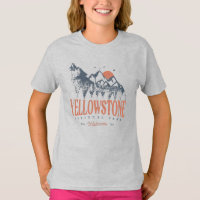 Yellowstone National Park Wolf Mountains Vintage