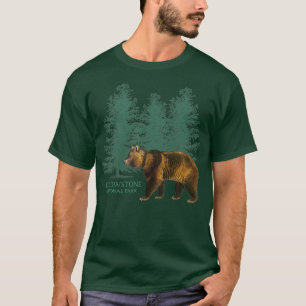Yellowstone National Park Wyoming Bear Trees Souve T-Shirt
