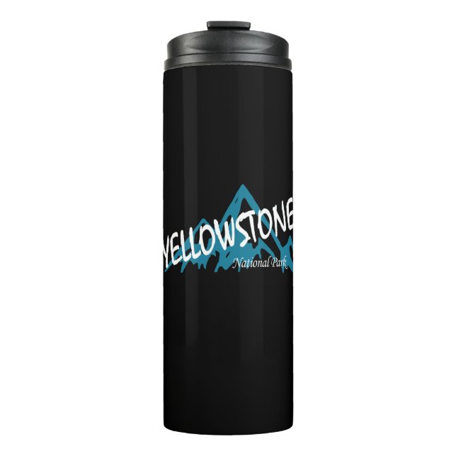 Yellowstone National Park Wyoming Montana Mountain Thermal Tumbler (Front)