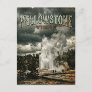 Yellowstone National Park Wyoming Postcard