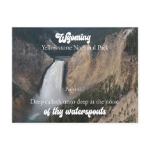 Yellowstone National Park Wyoming Psalm 42:7