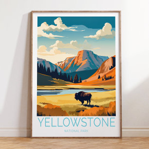 Yellowstone National Park, Yellowstone Poster, Yel Poster